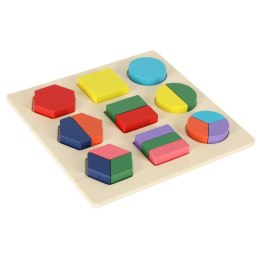 Układanka drewniana figury geometryczne nauka kształtów ułamków Kik Sp. z o. o. Sp. k.