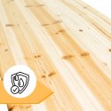 E-hurtownia Zestaw ogrodowy drewniany skladany stol 2 ławki 220 cm Komplet Piwny Barowy