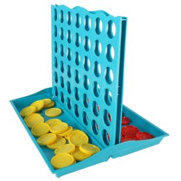 Gra logiczna planszowa szczęśliwa czwórka cztery w rzędzie 25x19x20 cm Kik Sp. z o. o. Sp. k.