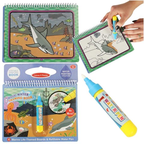 Kolorowanka malowanka Książeczka wodna z mazakiem - Podwodny Świat Kik Sp. z o. o. Sp. k.