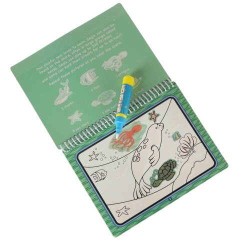 Kolorowanka malowanka Książeczka wodna z mazakiem - Podwodny Świat Kik Sp. z o. o. Sp. k.
