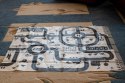 Mata do zabawy miasto ulica + znaki drogowe wodoodporna kremowa 130x100cm Kik Sp. z o. o. Sp. k.