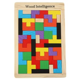 Puzzle drewniane układanka tetris klocki 40el. Kik Sp. z o. o. Sp. k.