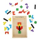Puzzle drewniane układanka tetris klocki 40el. Kik Sp. z o. o. Sp. k.