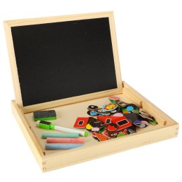 Tablica magnetyczna kredowa wielofunkcyjna farma + kredka marker gąbka Kik Sp. z o. o. Sp. k.