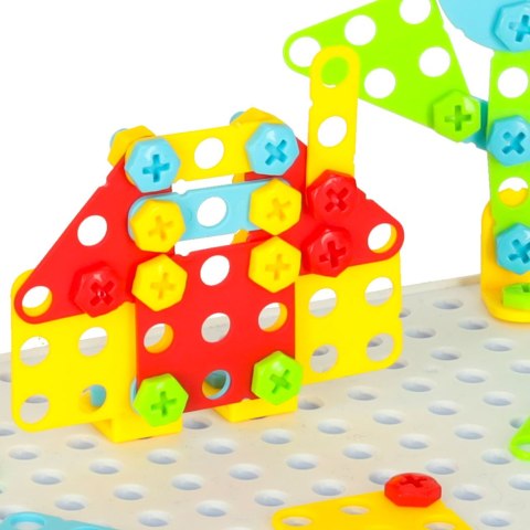 Wkrętarka wiertarka śrubki klocki konstrukcyjne zestaw majsterkowicza walizka 151 elementów Kik Sp. z o. o. Sp. k.