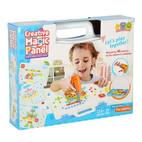 Wkrętarka wiertarka śrubki klocki konstrukcyjne zestaw majsterkowicza walizka 151 elementów Kik Sp. z o. o. Sp. k.