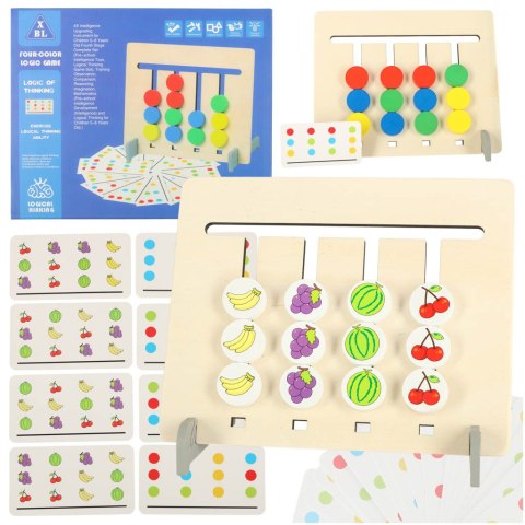 Zabawka edukacyjna drewniana dopasuj kolory owoce montessori Kik Sp. z o. o. Sp. k. Zabawka edukacyjna drewniana dopasuj kolory owoce montessori Kik Sp. z o. o. Sp. k.