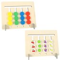 Zabawka edukacyjna drewniana dopasuj kolory owoce montessori Kik Sp. z o. o. Sp. k.