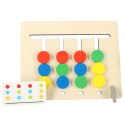 Zabawka edukacyjna drewniana dopasuj kolory owoce montessori Kik Sp. z o. o. Sp. k.