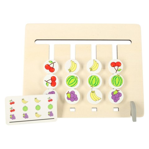 Zabawka edukacyjna drewniana dopasuj kolory owoce montessori Kik Sp. z o. o. Sp. k. Zabawka edukacyjna drewniana dopasuj kolory owoce montessori Kik Sp. z o. o. Sp. k.