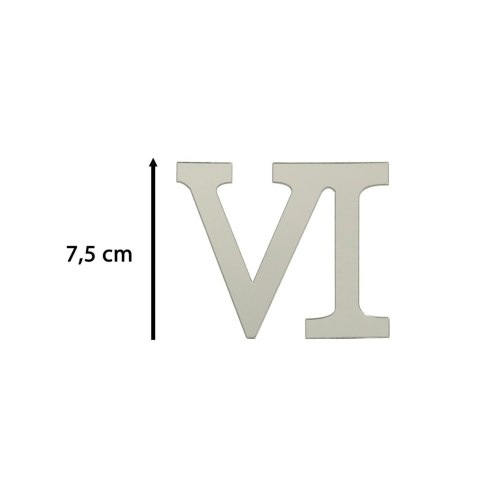 Zegar Ścienny naklejany DIY 3D regulowany rzymski srebrny 130cm Kik Sp. z o. o. Sp. k.