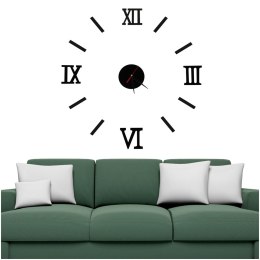 Zegar Ścienny naklejany DIY regulowany czarny cyfry rzymskie 130cm Kik Sp. z o. o. Sp. k.