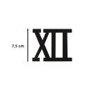 Zegar Ścienny naklejany DIY regulowany czarny cyfry rzymskie 130cm Kik Sp. z o. o. Sp. k.