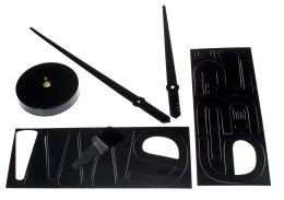 Zegar ścienny naklejany DIY regulowany duży 80-120cm czarny 4 cyfry Kik Sp. z o. o. Sp. k.