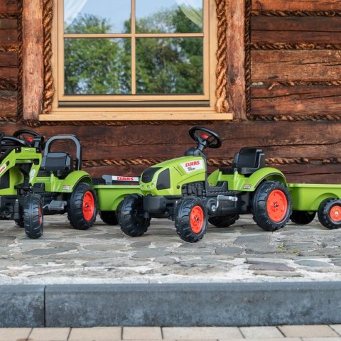 FALK FALK Traktor Claas Zielony na Pedały z Przyczepą + Klakson od 2 Lat. FALK FALK Traktor Claas Zielony na Pedały z Przyczepą + Klakson od 2 Lat.