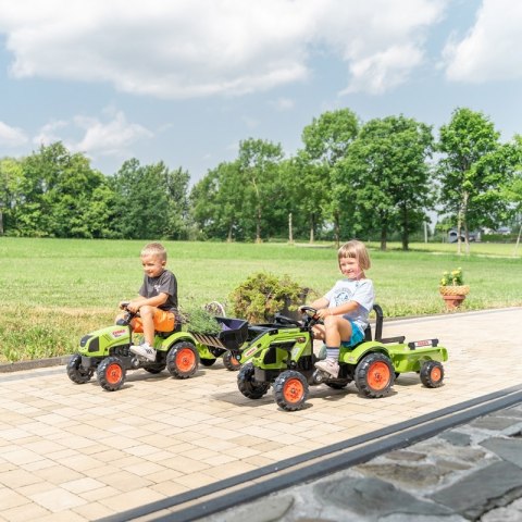 FALK FALK Traktor Claas Zielony na Pedały z Przyczepą + Klakson od 2 Lat. FALK FALK Traktor Claas Zielony na Pedały z Przyczepą + Klakson od 2 Lat.