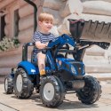 FALK FALK Traktor New Holland Niebieski na Pedały z Przyczepką od 3 Lat