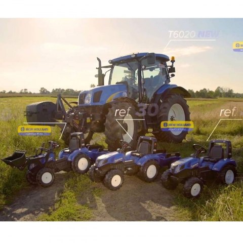 FALK FALK Traktor na Pedały New Holland Duży z Przyczepką od 3 lat FALK FALK Traktor na Pedały New Holland Duży z Przyczepką od 3 lat