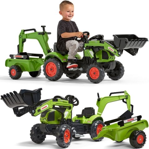 FALK FALK Traktor z Przyczepą CLAAS Arion Backhoe ŁYŻKA + Ładowarka Od 2 Lat FALK FALK Traktor z Przyczepą CLAAS Arion Backhoe ŁYŻKA + Ładowarka Od 2 Lat