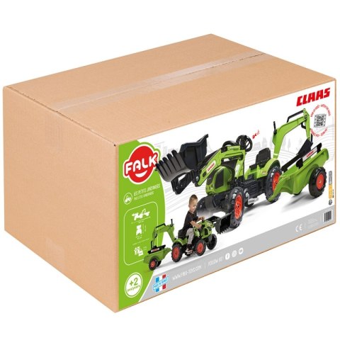 FALK FALK Traktor z Przyczepą CLAAS Arion Backhoe ŁYŻKA + Ładowarka Od 2 Lat FALK FALK Traktor z Przyczepą CLAAS Arion Backhoe ŁYŻKA + Ładowarka Od 2 Lat