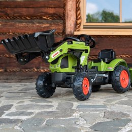 FALK Falk Traktor Claas z Przyczepą i Łyżką na pedały
