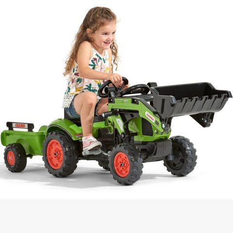 FALK Falk Traktor Claas z Przyczepą i Łyżką na pedały FALK Falk Traktor Claas z Przyczepą i Łyżką na pedały