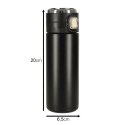 Kubek bidon termiczny z ustnikiem termos LED 420ml czarny Kik Sp. z o. o. Sp. k.