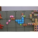 Masterkidz MASTERKIDZ Zestaw Kołeczki w kształcie figur geometrycznych 64szt do tablic STEM