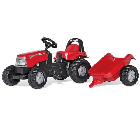 Rolly Toys Rolly Toys rollyKid Case 1170 CVX Traktor na Pedały z Przyczepką Case Czerwony