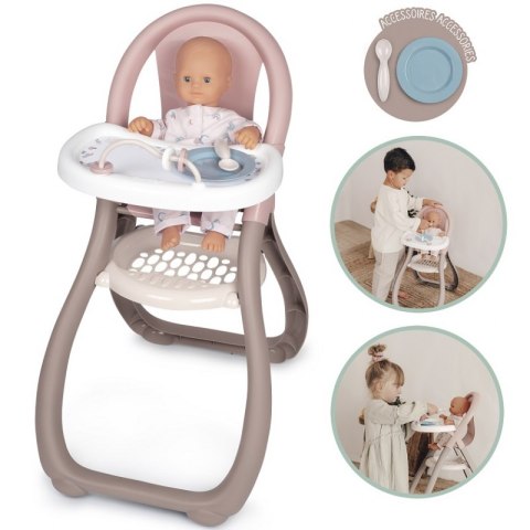 Smoby SMOBY Baby Nurse Krzesełko Do Karmienia dla Lalek Smoby SMOBY Baby Nurse Krzesełko Do Karmienia dla Lalek