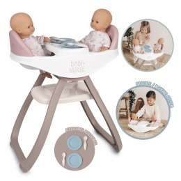 Smoby SMOBY Baby Nurse Krzesełko do Karmienia dla Bliźniąt Lalek