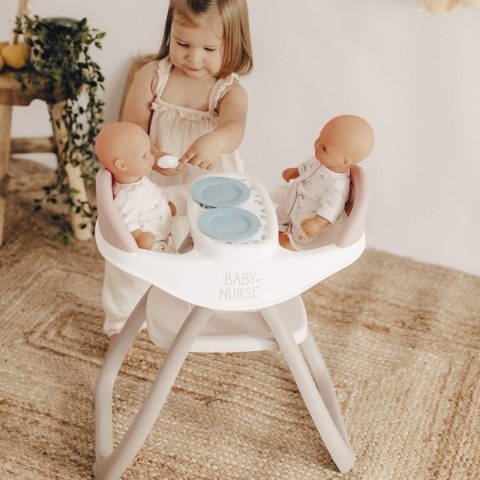 Smoby SMOBY Baby Nurse Krzesełko do Karmienia dla Bliźniąt Lalek Smoby SMOBY Baby Nurse Krzesełko do Karmienia dla Bliźniąt Lalek