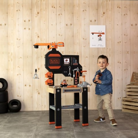 Smoby SMOBY Black&Decker Warsztat z dźwigiem + 94 Akcesoria Smoby SMOBY Black&Decker Warsztat z dźwigiem + 94 Akcesoria
