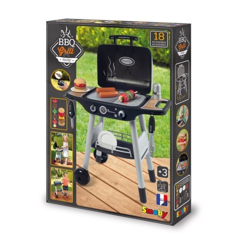 Smoby SMOBY Grill Ogrodowy dla dzieci Barbecue 18 akcesoriów Smoby SMOBY Grill Ogrodowy dla dzieci Barbecue 18 akcesoriów