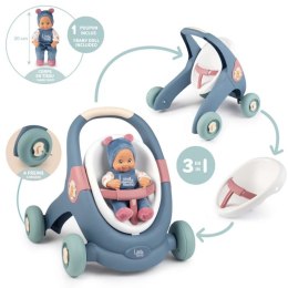 Smoby SMOBY Little Chodzik Pchacz 3w1 Wózek dla Dzieci + Lalka Bobas