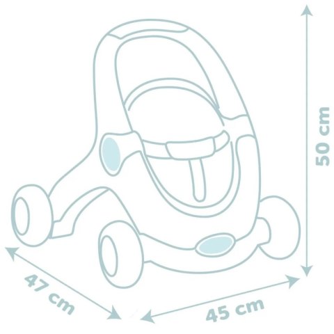 Smoby SMOBY Little Chodzik Pchacz 3w1 Wózek dla Dzieci + Lalka Bobas Smoby SMOBY Little Chodzik Pchacz 3w1 Wózek dla Dzieci + Lalka Bobas