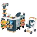 Smoby SMOBY Maximarket Wózek Elektroniczną Kasą ze Skanerem Waga i Lodówka