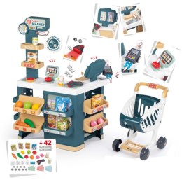 Smoby SMOBY Sklep Supermarket z Wózkiem Kasą i Elektronicznym Skanerem