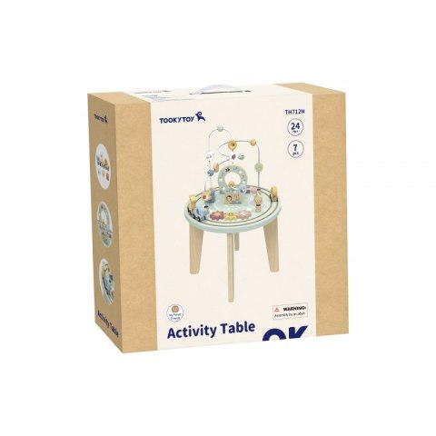 Tooky Toy TOOKY TOY Drewniany Stół Aktywności Montessori Pętla Motoryczna Tooky Toy TOOKY TOY Drewniany Stół Aktywności Montessori Pętla Motoryczna