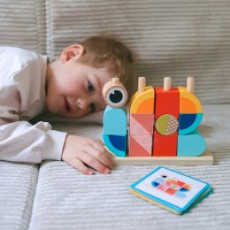 Tooky Toy TOOKY TOY Krab Układanka Drewniana Stosy Klocki Bloki Pastelowy