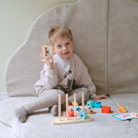 Tooky Toy TOOKY TOY Krab Układanka Drewniana Stosy Klocki Bloki Pastelowy Tooky Toy TOOKY TOY Krab Układanka Drewniana Stosy Klocki Bloki Pastelowy