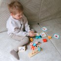 Tooky Toy TOOKY TOY Krab Układanka Drewniana Stosy Klocki Bloki Pastelowy