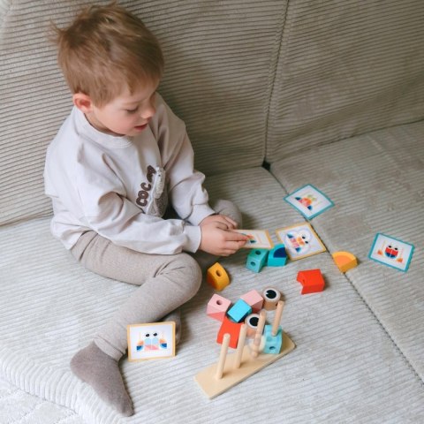 Tooky Toy TOOKY TOY Krab Układanka Drewniana Stosy Klocki Bloki Pastelowy Tooky Toy TOOKY TOY Krab Układanka Drewniana Stosy Klocki Bloki Pastelowy