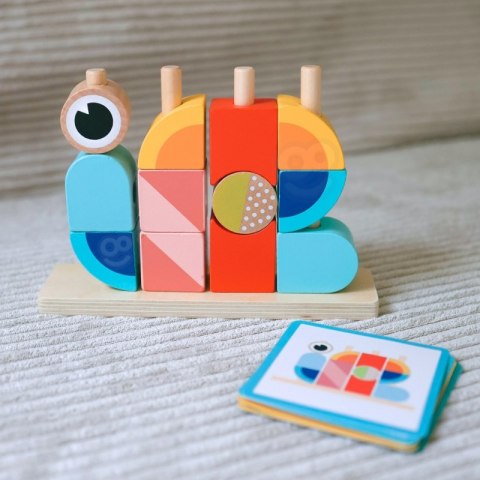Tooky Toy TOOKY TOY Krab Układanka Drewniana Stosy Klocki Bloki Pastelowy Tooky Toy TOOKY TOY Krab Układanka Drewniana Stosy Klocki Bloki Pastelowy