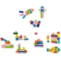 Viga Toys VIGA Klocki Drewniane Edukacyjne 100 elem. Cyferki Literki