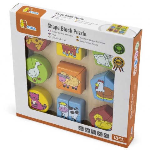 Viga Toys VIGA Puzzle Edukacyjne Drewniane Zwierzęta Viga Toys VIGA Puzzle Edukacyjne Drewniane Zwierzęta
