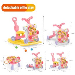 Woopie Baby WOOPIE BABY Chodzik 5w1 Multifunkcyjny Różowy 1+