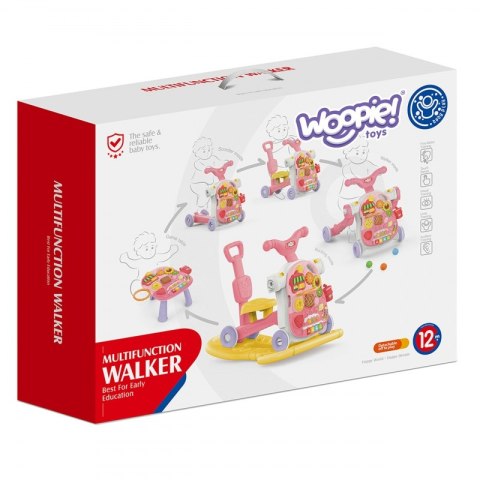 Woopie Baby WOOPIE BABY Chodzik 5w1 Multifunkcyjny Różowy 1+ Woopie Baby WOOPIE BABY Chodzik 5w1 Multifunkcyjny Różowy 1+