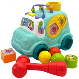 Woopie Baby WOOPIE BABY Interaktywny Samochodzik Muzyczny Sorter Montessori Niebieski